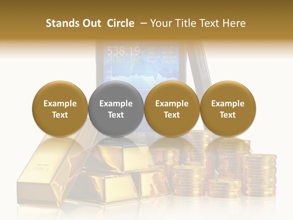 Internet Investment Cellphone PowerPoint Template