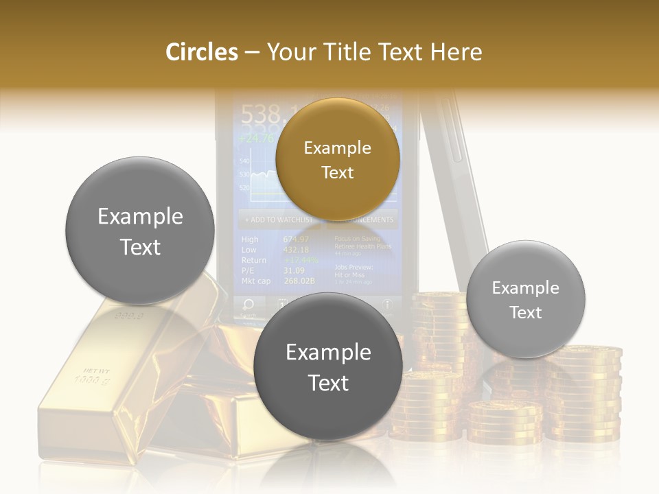 Internet Investment Cellphone PowerPoint Template