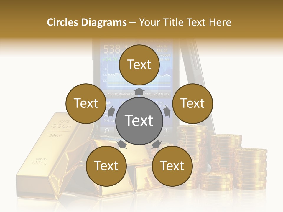 Internet Investment Cellphone PowerPoint Template