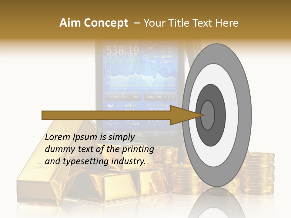 Internet Investment Cellphone PowerPoint Template