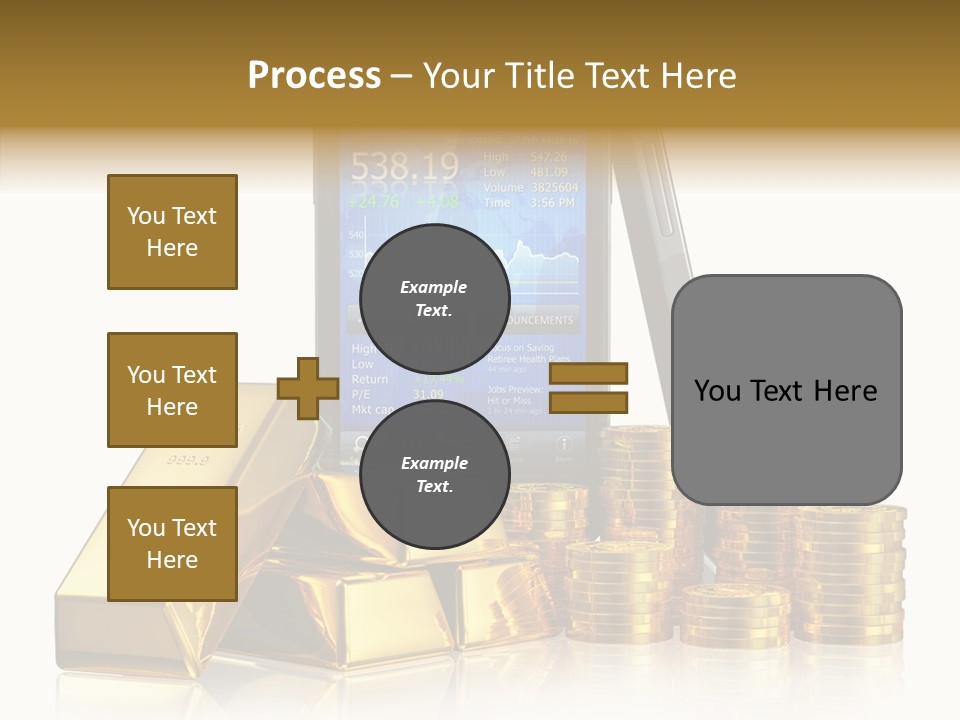 Internet Investment Cellphone PowerPoint Template