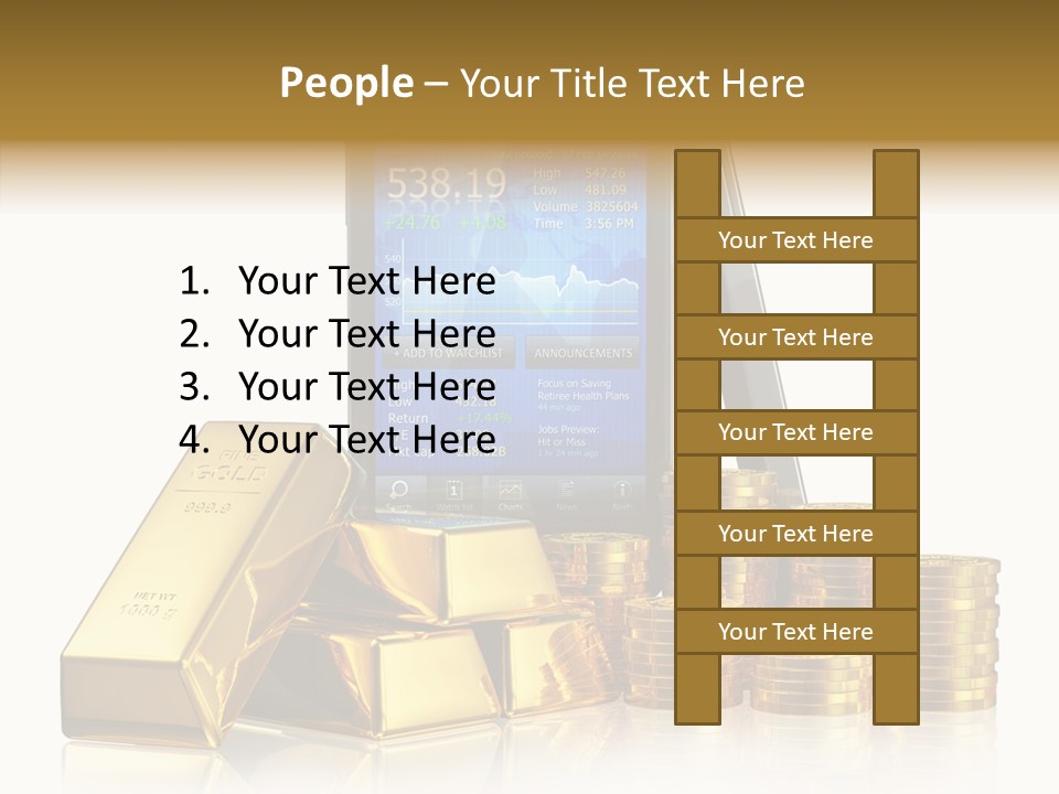 Internet Investment Cellphone PowerPoint Template
