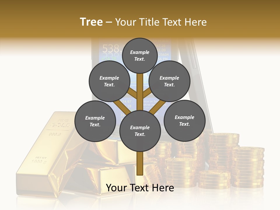 Internet Investment Cellphone PowerPoint Template