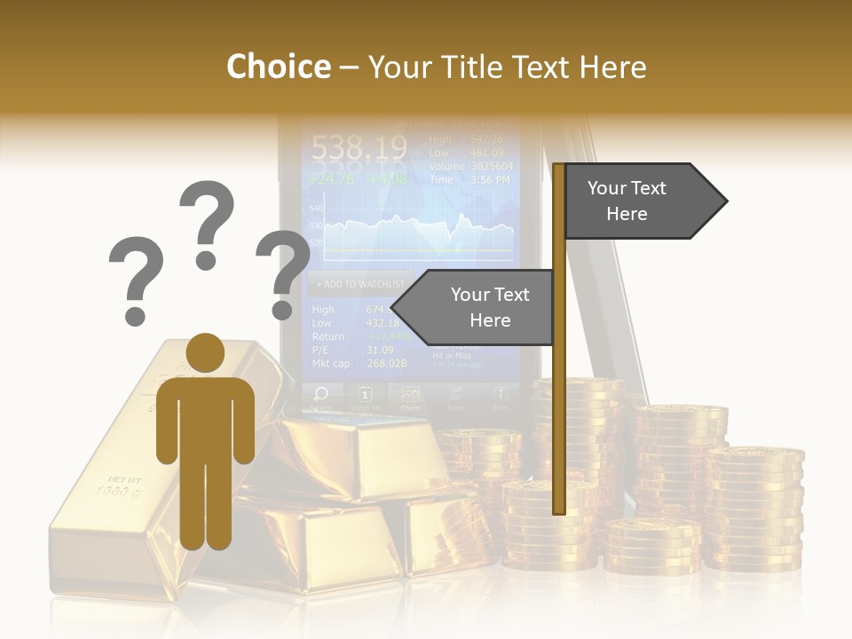 Internet Investment Cellphone PowerPoint Template