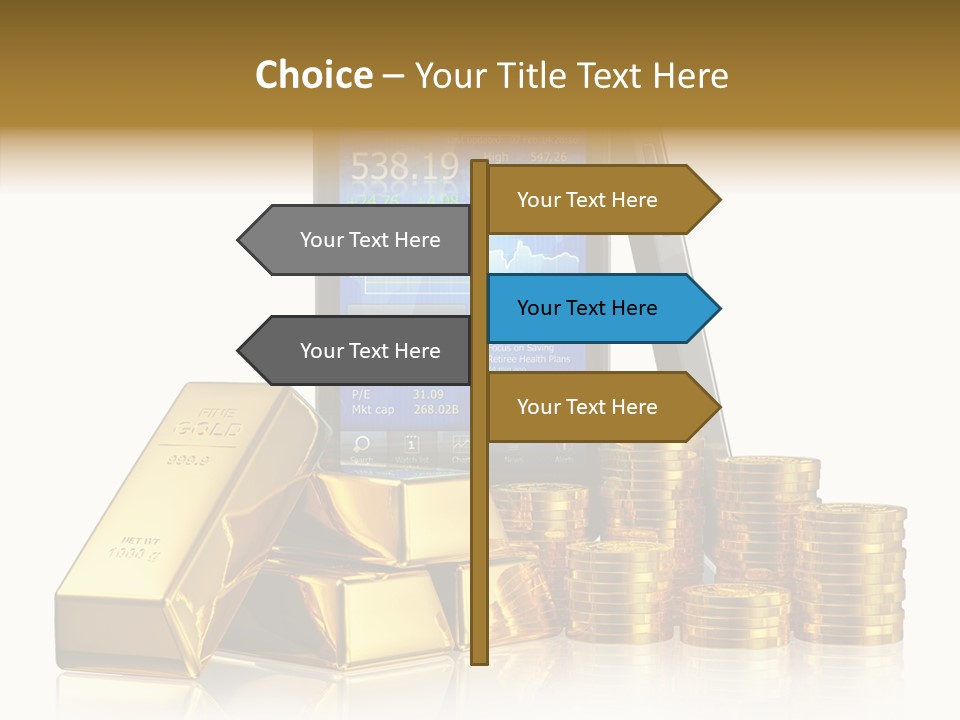 Internet Investment Cellphone PowerPoint Template
