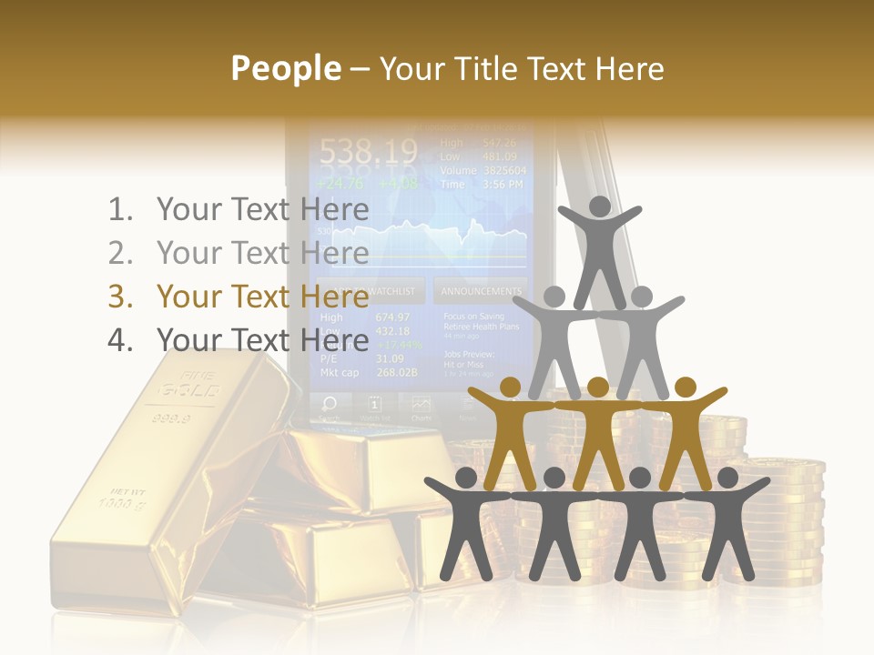 Internet Investment Cellphone PowerPoint Template