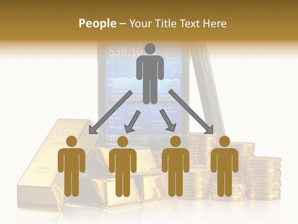 Internet Investment Cellphone PowerPoint Template