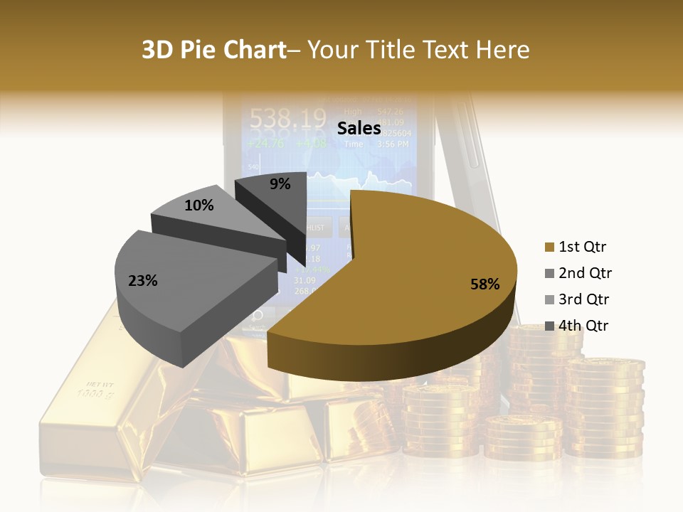 Internet Investment Cellphone PowerPoint Template