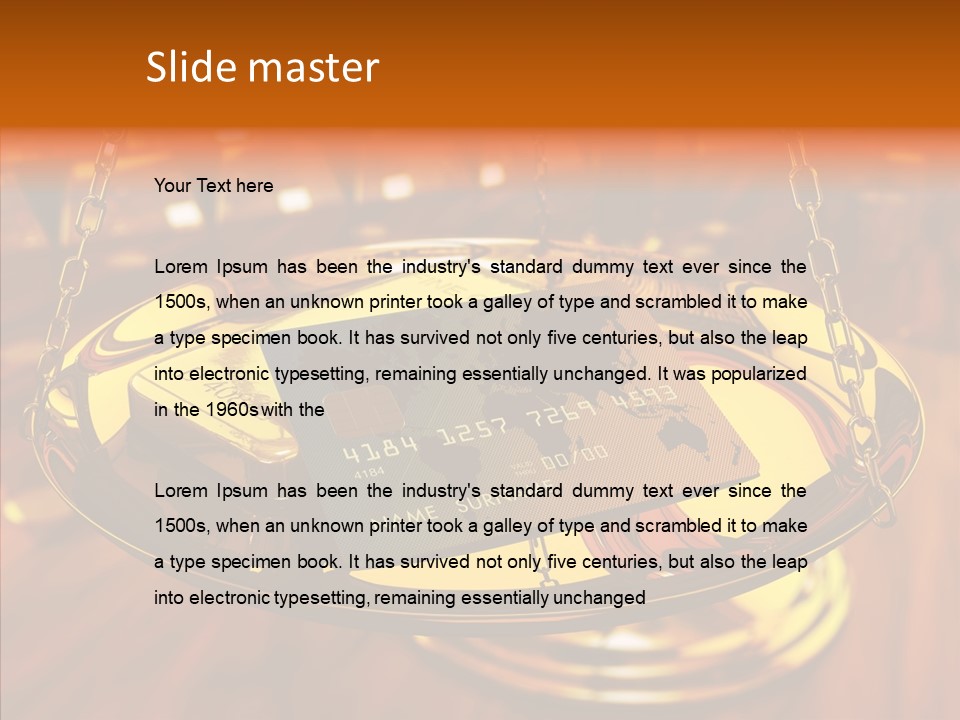 Symbol Stable Bank PowerPoint Template