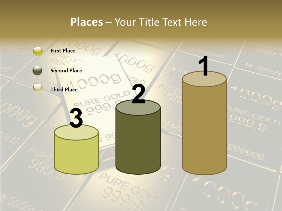 People Safe Goldbars PowerPoint Template