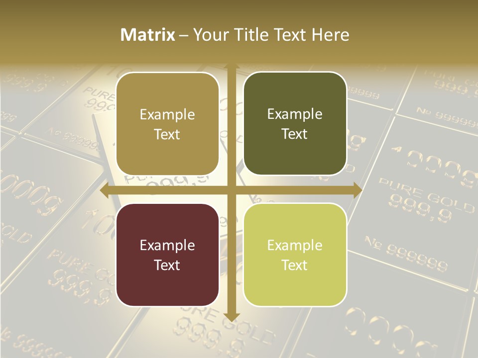 People Safe Goldbars PowerPoint Template