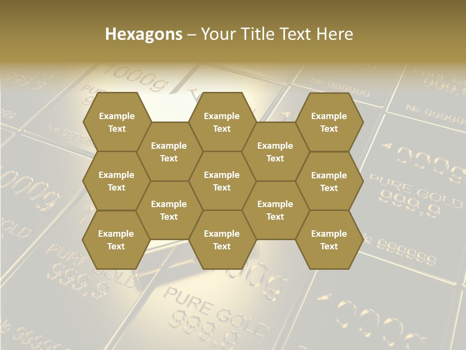 People Safe Goldbars PowerPoint Template