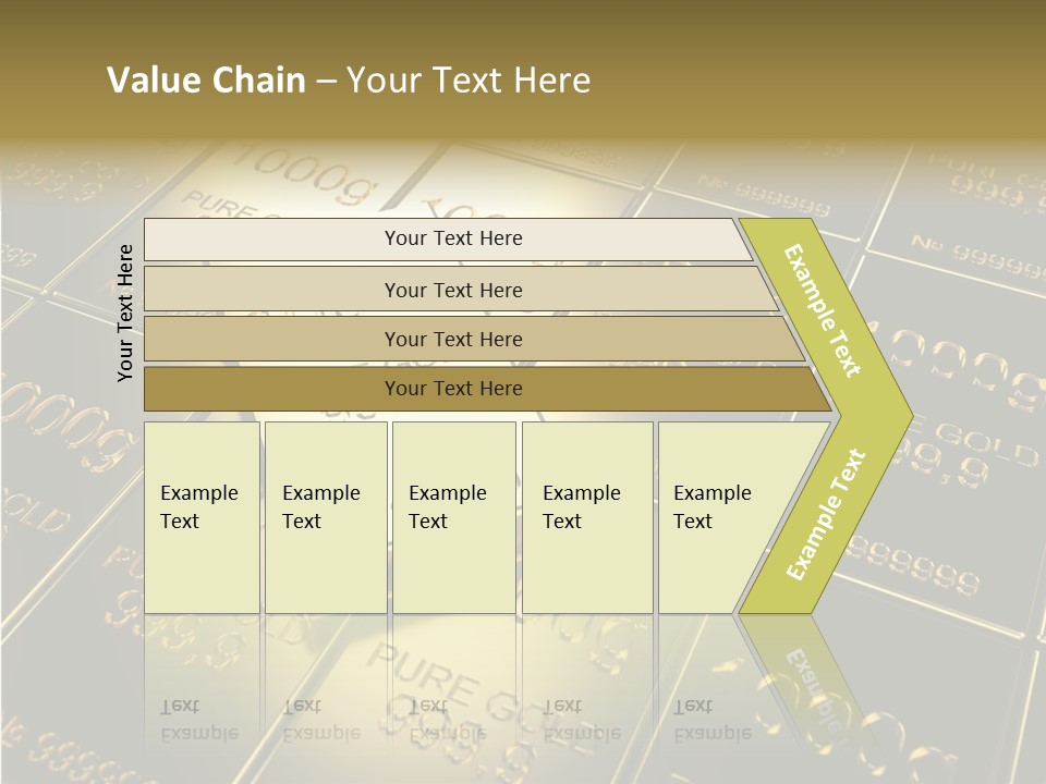 People Safe Goldbars PowerPoint Template