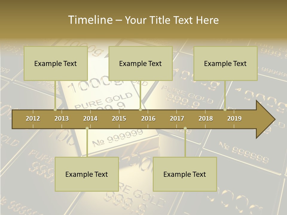 People Safe Goldbars PowerPoint Template