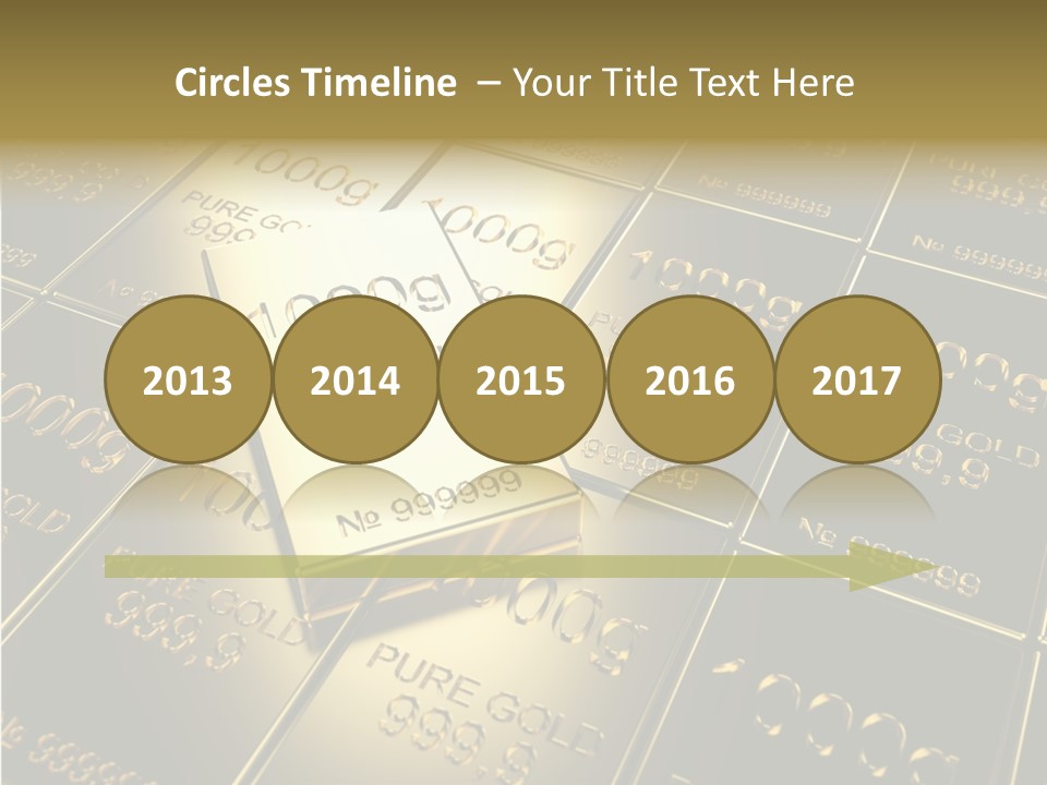 People Safe Goldbars PowerPoint Template