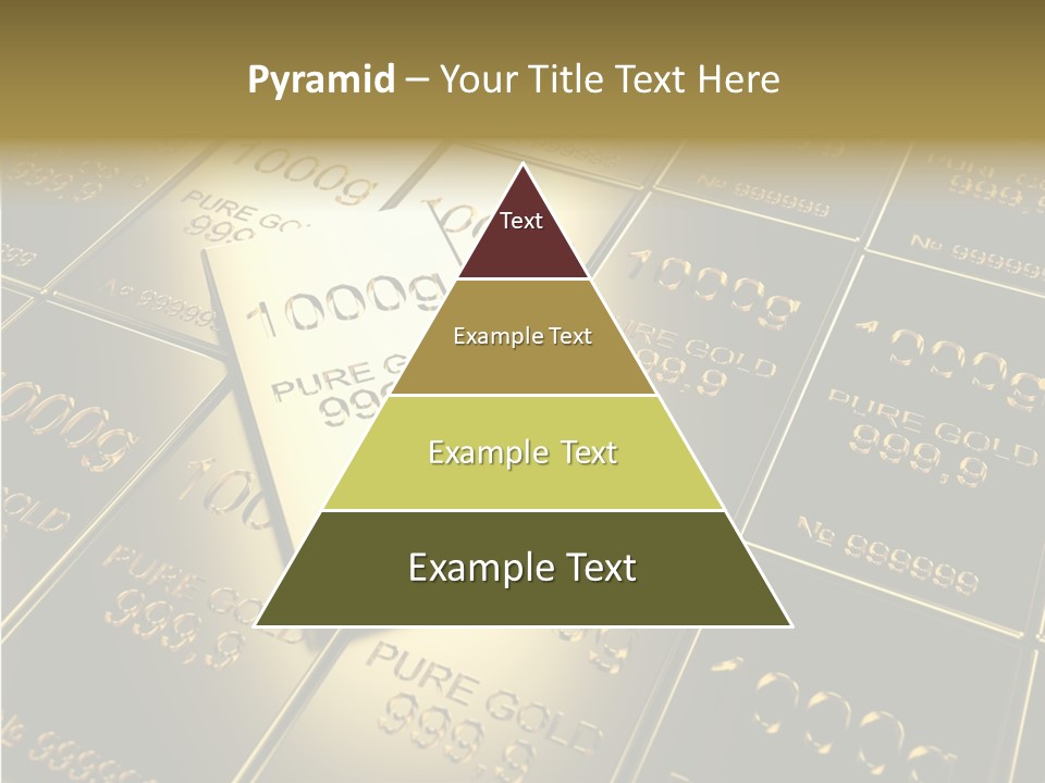 People Safe Goldbars PowerPoint Template