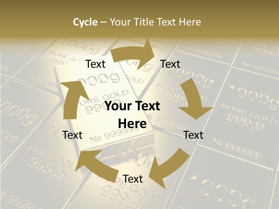 People Safe Goldbars PowerPoint Template