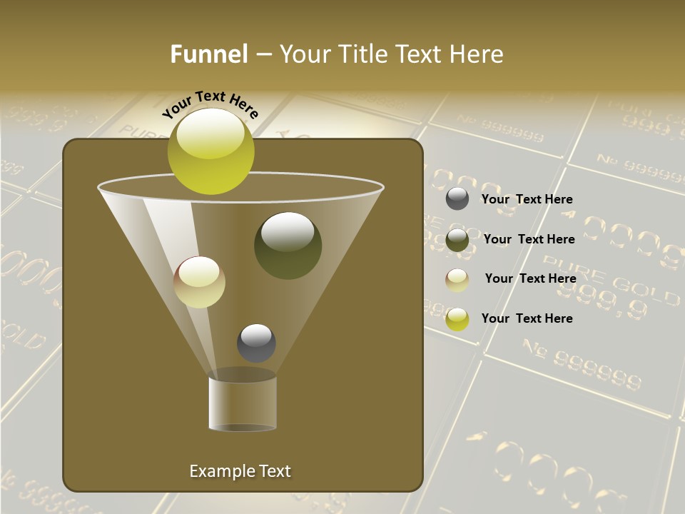 People Safe Goldbars PowerPoint Template