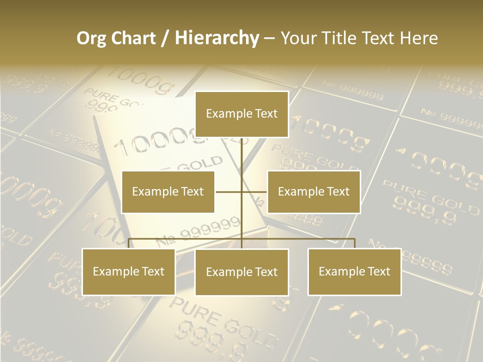 People Safe Goldbars PowerPoint Template
