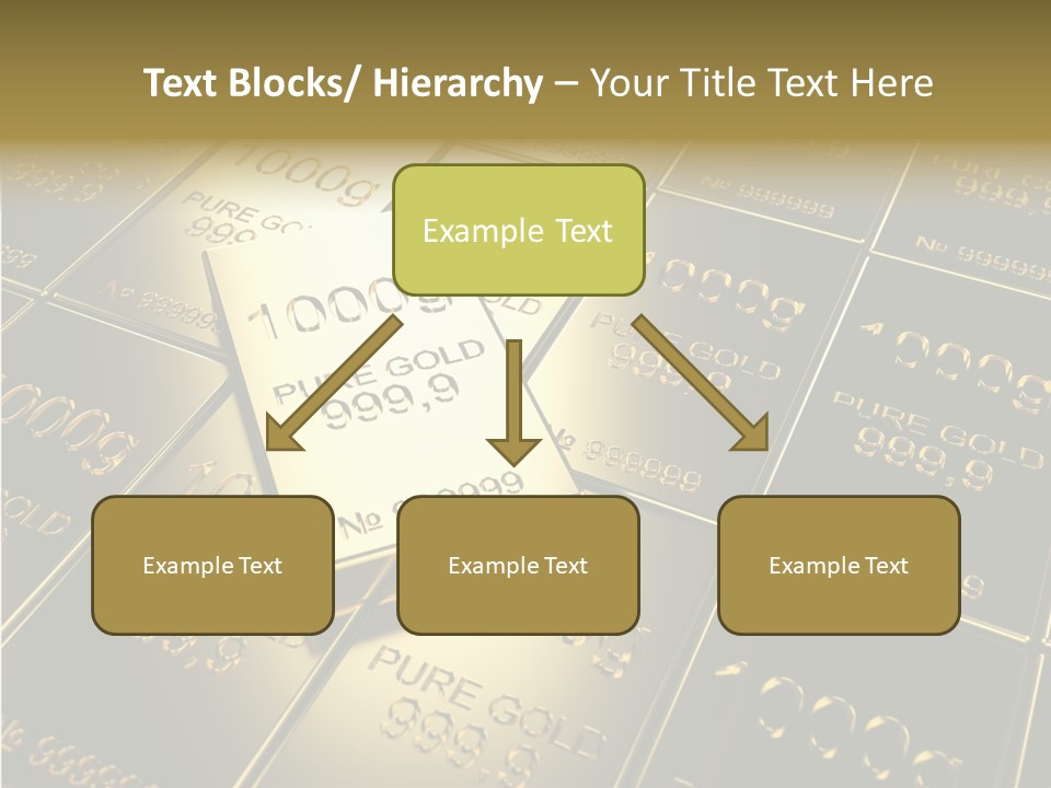 People Safe Goldbars PowerPoint Template