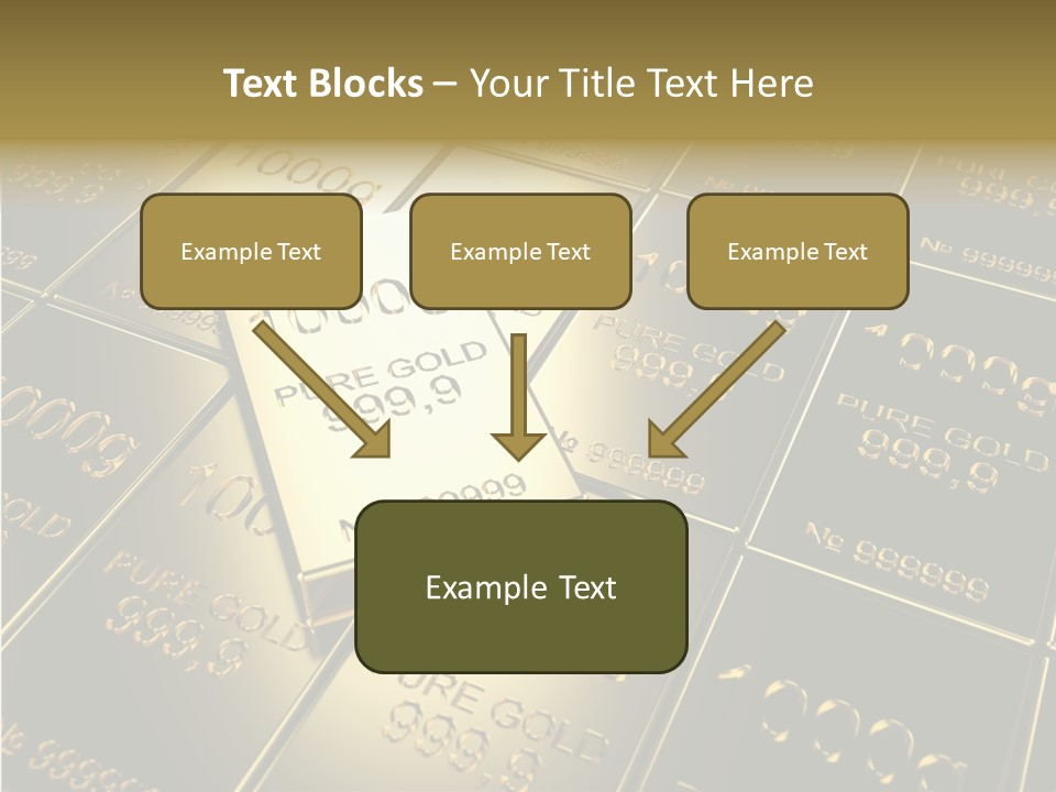People Safe Goldbars PowerPoint Template