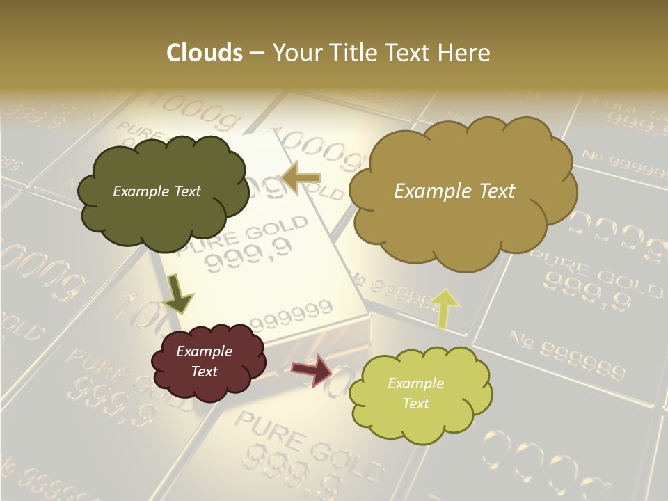 People Safe Goldbars PowerPoint Template