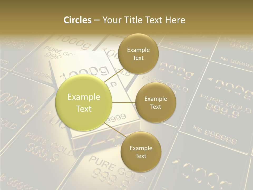 People Safe Goldbars PowerPoint Template