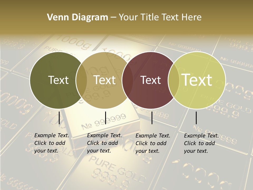 People Safe Goldbars PowerPoint Template