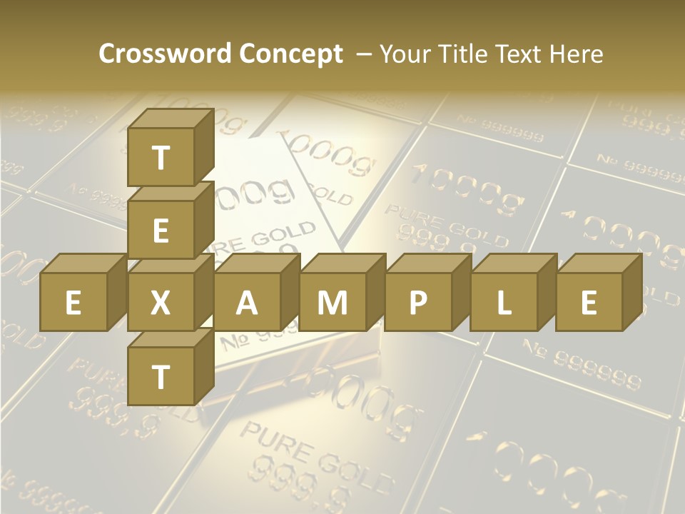 People Safe Goldbars PowerPoint Template