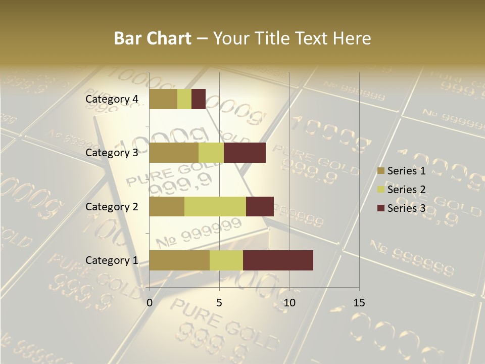 People Safe Goldbars PowerPoint Template