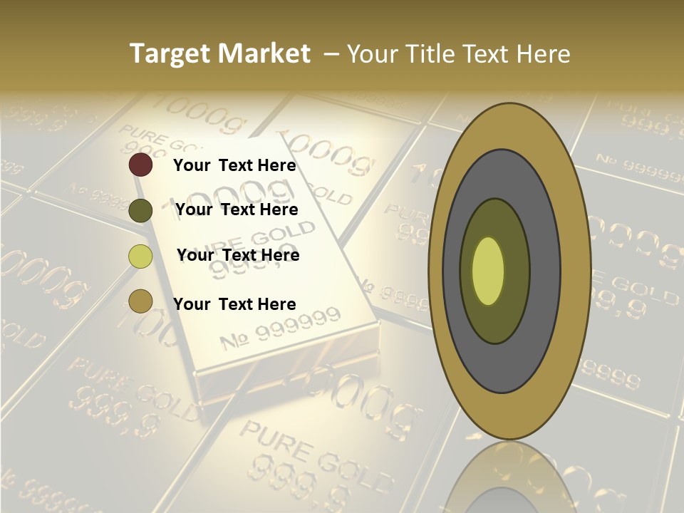 People Safe Goldbars PowerPoint Template