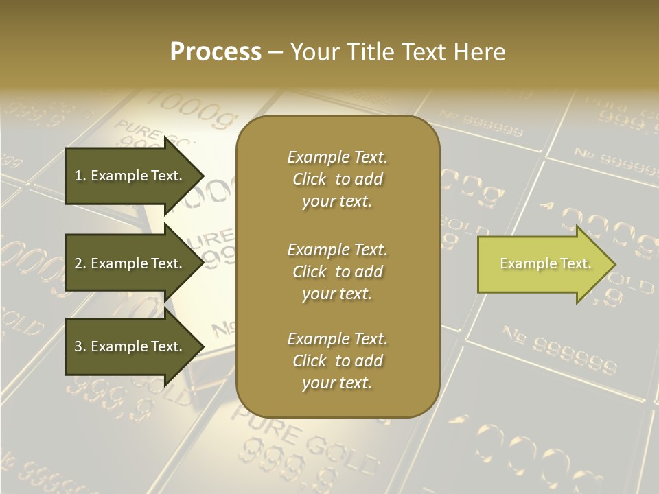People Safe Goldbars PowerPoint Template
