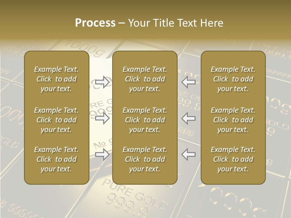 People Safe Goldbars PowerPoint Template