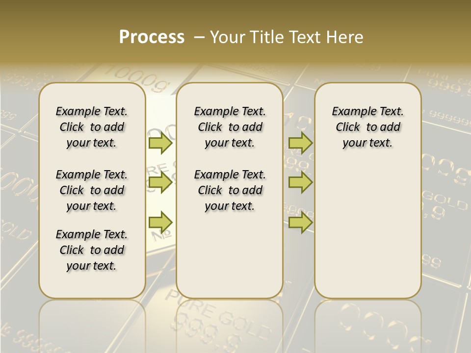 People Safe Goldbars PowerPoint Template
