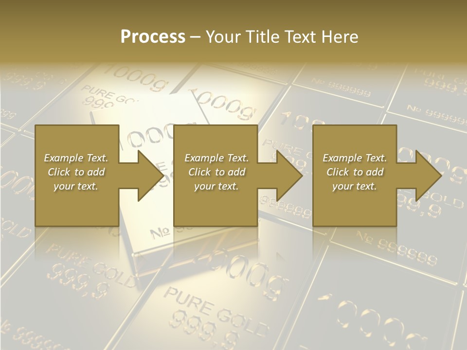 People Safe Goldbars PowerPoint Template