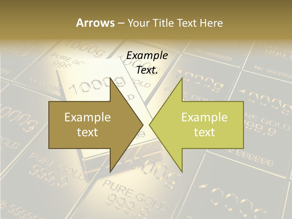 People Safe Goldbars PowerPoint Template