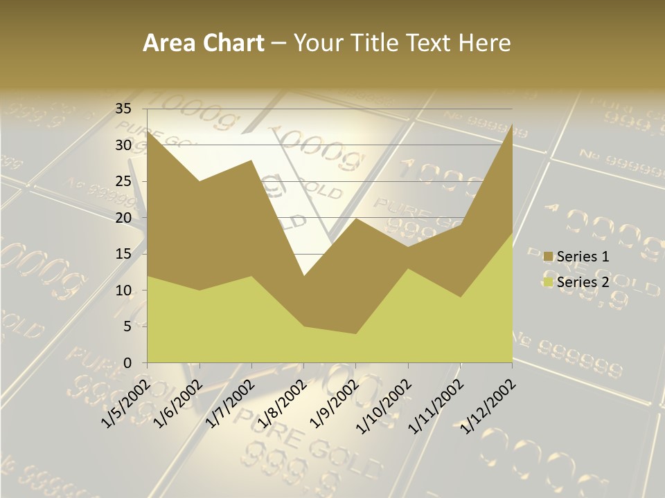 People Safe Goldbars PowerPoint Template