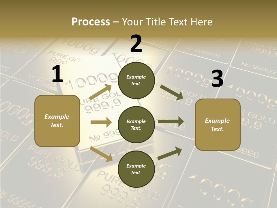 People Safe Goldbars PowerPoint Template