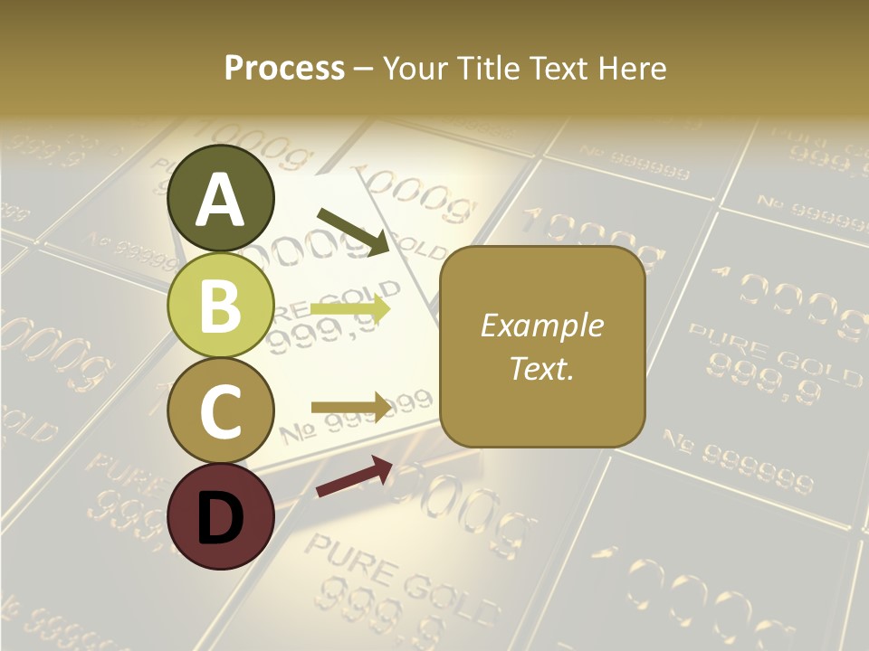 People Safe Goldbars PowerPoint Template