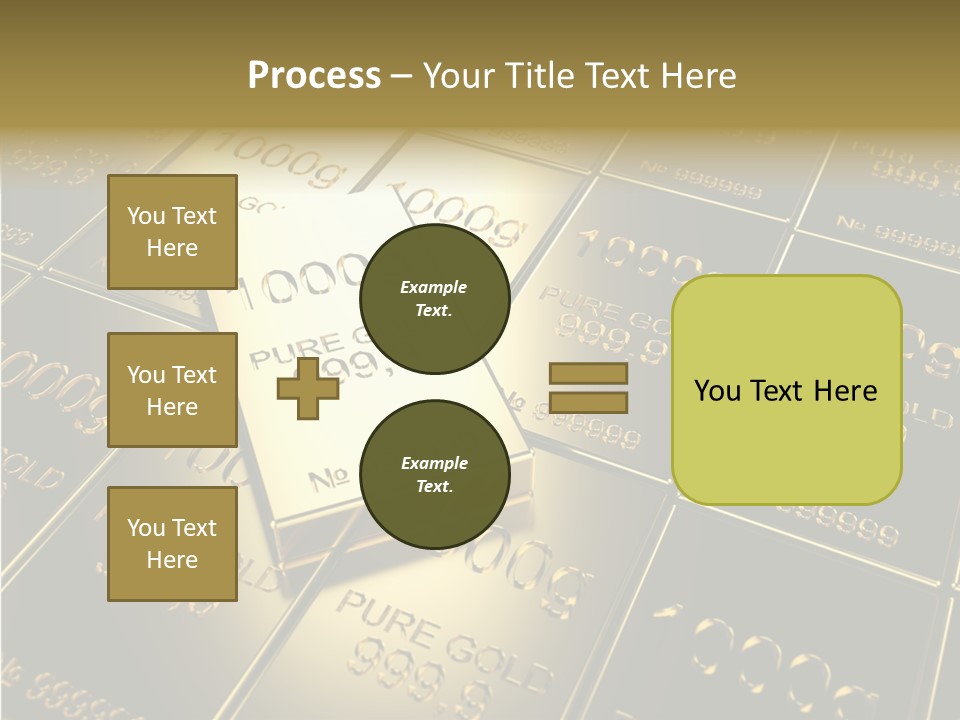 People Safe Goldbars PowerPoint Template