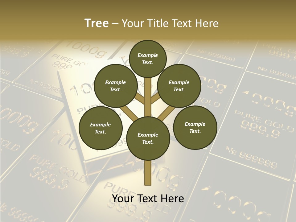 People Safe Goldbars PowerPoint Template