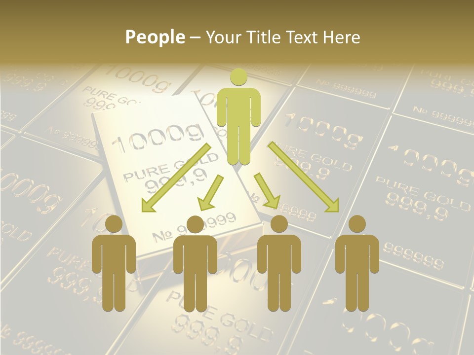 People Safe Goldbars PowerPoint Template