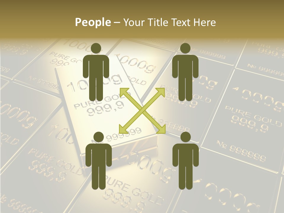 People Safe Goldbars PowerPoint Template