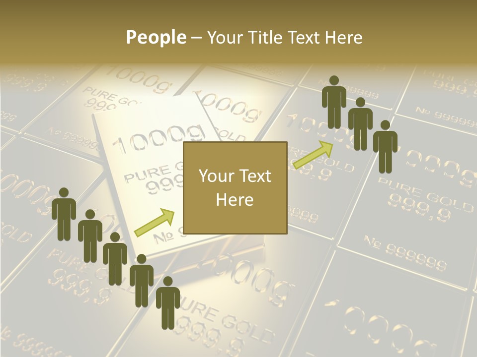 People Safe Goldbars PowerPoint Template