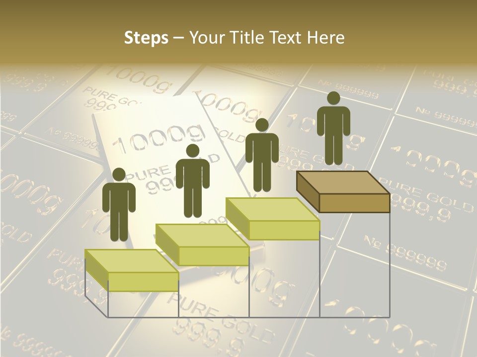 People Safe Goldbars PowerPoint Template