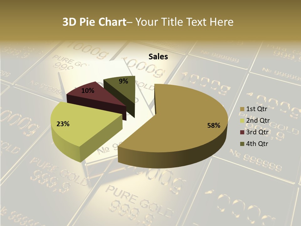 People Safe Goldbars PowerPoint Template