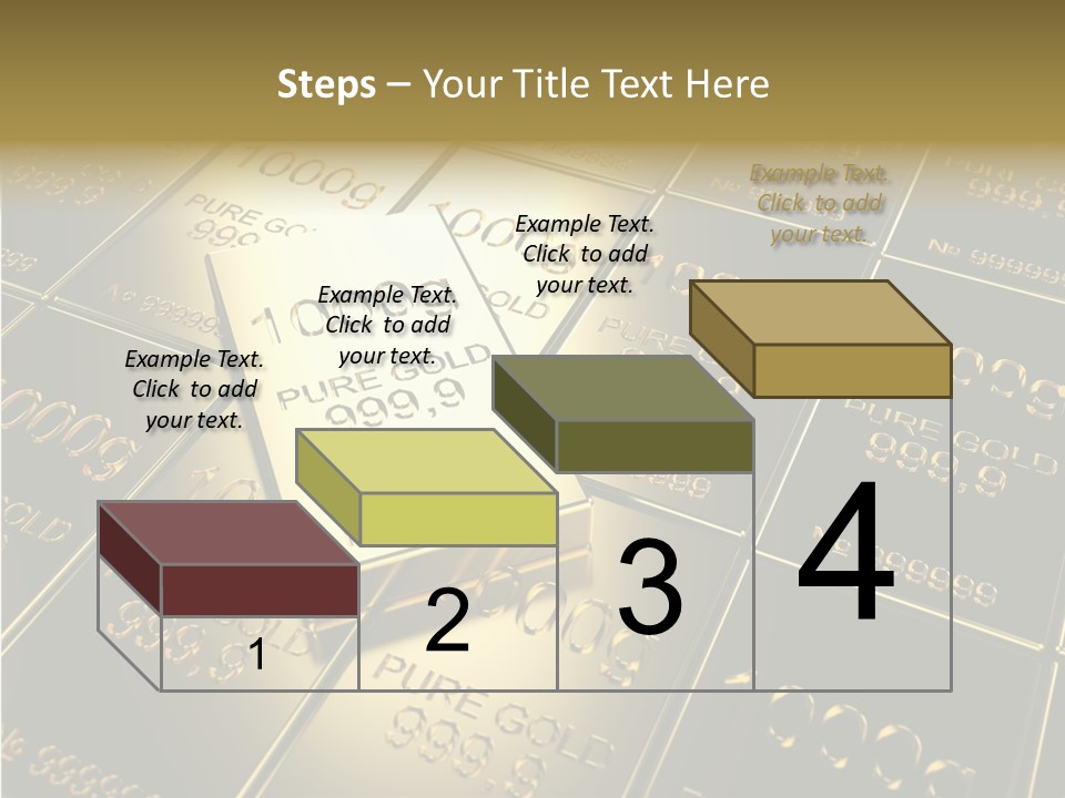 People Safe Goldbars PowerPoint Template