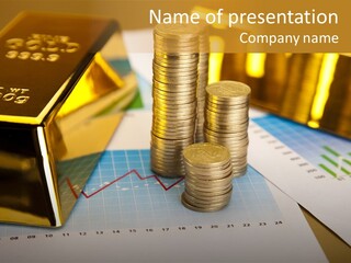 Numismatist Stock Coin PowerPoint Template