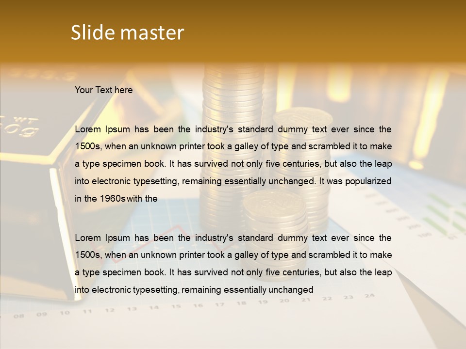 Numismatist Stock Coin PowerPoint Template