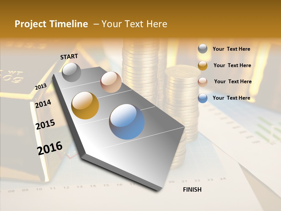 Numismatist Stock Coin PowerPoint Template